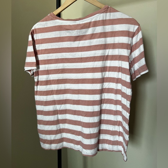 GUESS Embroidered Striped Boxy Tee - Picture 4 of 4